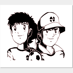 Tsubasa and Genzo Captain Tsubasa Posters and Art